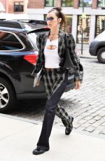 BELLA HADID Out in New York 09/21/2021
