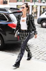 BELLA HADID Out in New York 09/21/2021