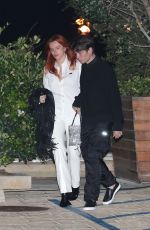 BELLA THORNE Leaves Nobu in Malibu 08/30/2021