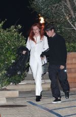 BELLA THORNE Leaves Nobu in Malibu 08/30/2021