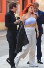 BELLA THORNE Out and About in Milan 09/29/2021