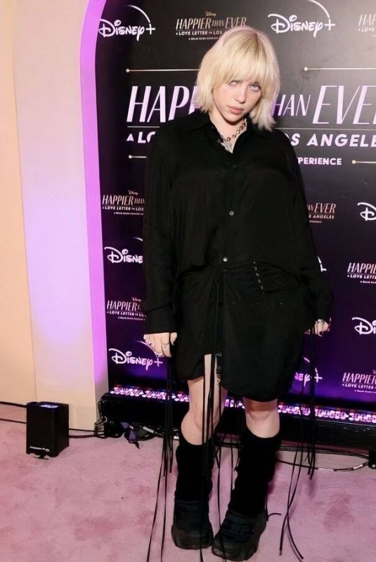 BILLIE EILISH at Happier Than Ever: A Love Letter To Los Angeles Premiere in Los Angeles 08/30/2021