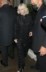 BILLIE EILISH Leaves No Time To Die Afterparty in London 09/28/2021