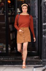 BRIANA MIDDLETON on the Set of Sharper in New York 09/21/2021