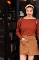 BRIANA MIDDLETON on the Set of Sharper in New York 09/21/2021
