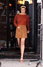 BRIANA MIDDLETON on the Set of Sharper in New York 09/21/2021