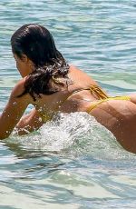CAMILA CABELLO in a Yellow Bikini at a Beach in Miami 09/20/2021