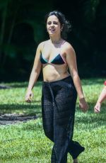 CAMILA CABELLO in Sheer Pants over Bikini Out in Coral Gables 09/01/2021