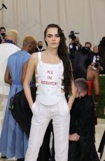 CARA DELEVINGNE at 2021 Met Gala in New York 09/13/2021