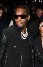 CARDI B Night Out at Paris Fashion Week 09/29/2021