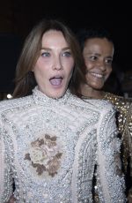 CARLA BRUNI at Balmain Festival in Paris 09/29/2021