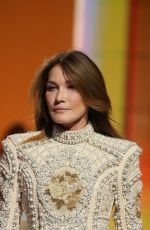 CARLA BRUNI at Balmain Festival in Paris 09/29/2021