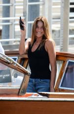 CARLA BRUNI Out in Venice 08/31/2021