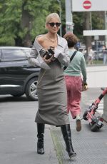 CAROLINE DAUR Arrives at Fendi Show at Milan Fashion Week 09/22/2021