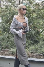 CAROLINE DAUR Arrives at Fendi Show at Milan Fashion Week 09/22/2021