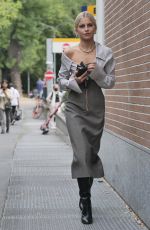 CAROLINE DAUR Arrives at Fendi Show at Milan Fashion Week 09/22/2021