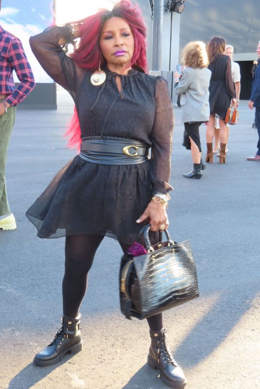 CHAKA KHAN Arrives at Coach Show at New York Fashion Week 09/10/2021