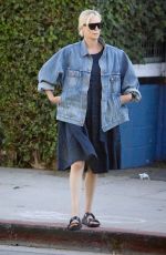 CHARLIZE THERON Out and About in Los Angeles 09/21/2021