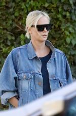 CHARLIZE THERON Out and About in Los Angeles 09/21/2021