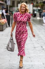 CHARLOTTE HAWKINS Arrives at Classic FM Studios in London 09/10/2021