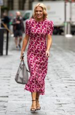 CHARLOTTE HAWKINS Arrives at Classic FM Studios in London 09/10/2021