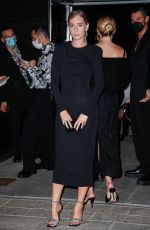 CHIARA CAPITANI Arrives at Versace Fashion Show in Milan 09/24/2021