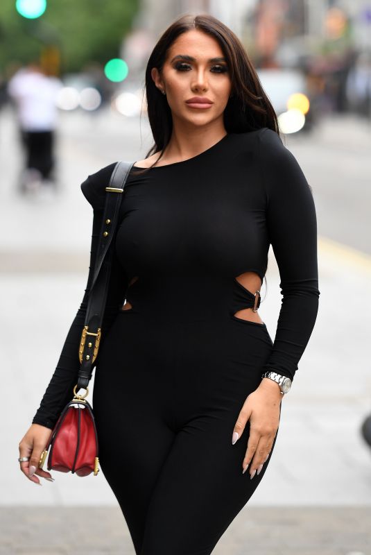 CHLOE BROCKETT on the Set of The Only Way is Essex 08/31/2021