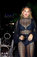 CHRISSY TEIGEN and John Legend Out for Late-night Dinner in New York 09/26/2021