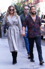 CHRISSY TEIGEN and John Legend Out in New York 09/27/2021