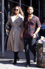 CHRISSY TEIGEN and John Legend Out in New York 09/27/2021