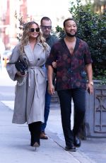 CHRISSY TEIGEN and John Legend Out in New York 09/27/2021