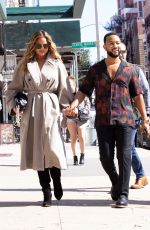 CHRISSY TEIGEN and John Legend Out in New York 09/27/2021