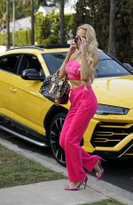 CHRISTINE QUINN on the Set of a Commercial in Beverly Hills 09/17/2021