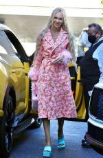 CHRISTINE QUINN Out for Dinner at South Beverly Grill in Beverly Hills 09/02/2021