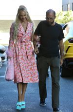 CHRISTINE QUINN Out for Dinner at South Beverly Grill in Beverly Hills 09/02/2021