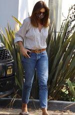CINDY CRAWFORD Arrives at Her Cafe Habana Restaurant in Malibu 09/07/2021