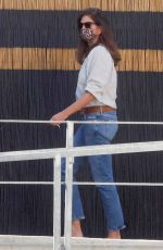 CINDY CRAWFORD Arrives at Her Cafe Habana Restaurant in Malibu 09/07/2021