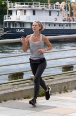 CLAIRE DANES Out Jogging in New York 09/23/2021