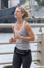 CLAIRE DANES Out Jogging in New York 09/23/2021