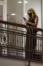 CONNIE BRITTON Out with a Mystery Man at Sushi Park in Los Angeles 09/22/2021