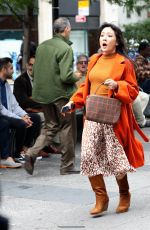 CONSTANCE WU on the Set of Lyle Lyle Crocodile in New York 09/27/2021