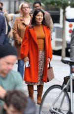 CONSTANCE WU on the Set of Lyle Lyle Crocodile in New York 09/27/2021