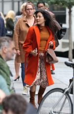 CONSTANCE WU on the Set of Lyle Lyle Crocodile in New York 09/27/2021