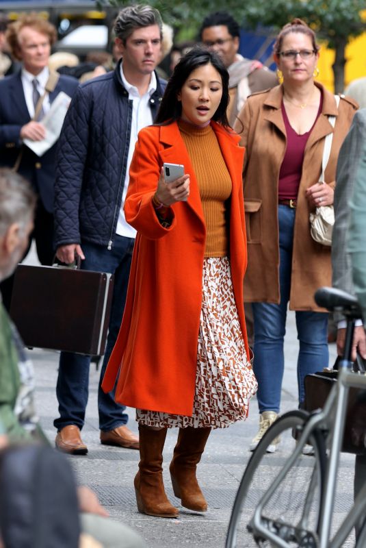 CONSTANCE WU on the Set of Lyle Lyle Crocodile in New York 09/27/2021