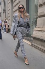 CRISTINA BUCCINO Arrives at Ermanno Scervino Fashion Show in Milan 09/25/2021