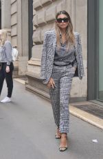CRISTINA BUCCINO Arrives at Ermanno Scervino Fashion Show in Milan 09/25/2021
