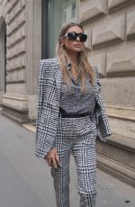 CRISTINA BUCCINO Arrives at Ermanno Scervino Fashion Show in Milan 09/25/2021