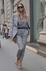 CRISTINA BUCCINO Arrives at Ermanno Scervino Fashion Show in Milan 09/25/2021