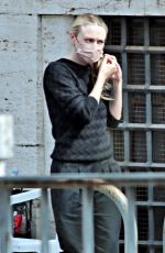 DAKOTA FANNING on the Set of Ripley in Rome 09/15/2021