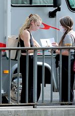 DAKOTA FANNING on the Set of Ripley in Rome 09/15/2021